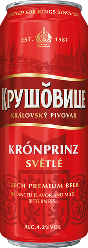 Пиво светлое KRUSOVICE пастеризованное 4,2%, 0.43л, картинка