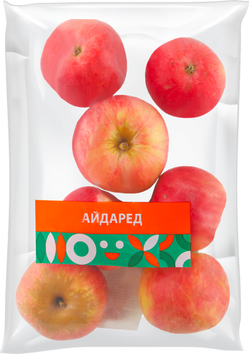 Яблоки Айдаред, фасованные, весовые, крупный план