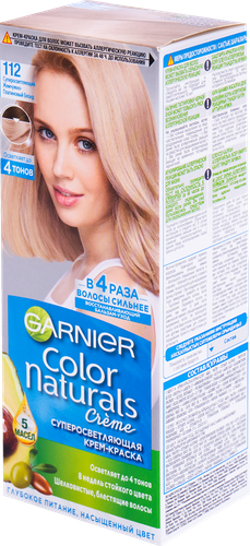 Краска для волос COLOR NATURALS 112 Жемчужно-платиновый блонд, 112мл, фото