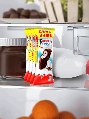 Пирожное бисквитное KINDER Pingui Шоколад с молочной начинкой, 30г, изображение