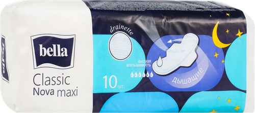 Прокладки BELLA Classic Nova Maxi, 10шт, вид