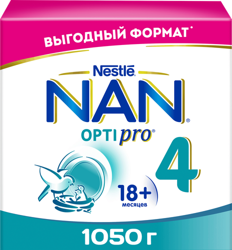 Молочко детское NAN 4 OptiPro, с 18 месяцев, 1050г, фото