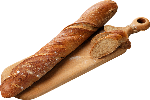 Багет ржано‑пшеничный Деревенский на закваске ЛЕНТА FRESH, 300г, детальное фото