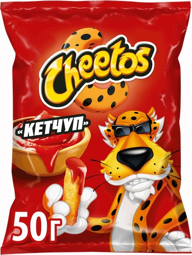 Снеки кукурузные CHEETOS/ЧИТОС Кетчуп, 50г, вид