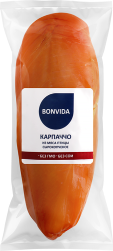 Карпаччо сырокопченое из мяса птицы BONVIDA, весовое, изображение