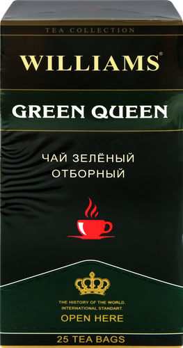 Чай зеленый WILLIAMS Green queen, 25пак, изображение