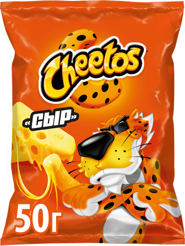 Снеки кукурузные CHEETOS/ЧИТОС Сыр, 50г, вид