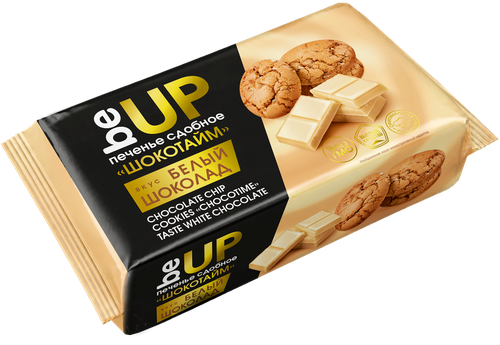 Печенье сдобное BEUP Шокотайм вкус белый шоколад, 100г, изображение