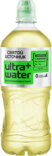 Вода СВЯТОЙ ИСТОЧНИК Ultrawater, со вкусом Цитруса, 0.75л, крупный план
