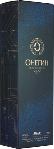 Водка ОНЕГИН 40%, п/у, 0.7л, детальное фото