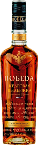 Настойка ПОБЕДА Кедровая выдержка 38%, горькая, 0.5л