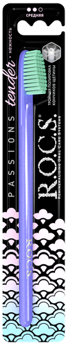 Зубная щетка R.O.C.S. Passions средняя жесткость, детальное фото