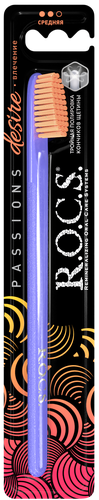 Зубная щетка R.O.C.S. Passions средняя жесткость, детальное фото