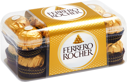 Конфеты FERRERO ROCHER из молочного шоколада с кремовой начинкой, 200г, картинка