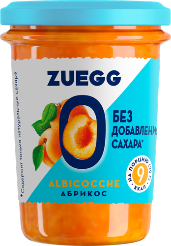 Конфитюр с пониженной калорийностью ZUEGG Абрикос, без сахара, 220г, картинка