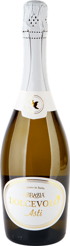 Вино игристое DOLCEVOLO Asti Аббация белое сладкое, 0.75л
