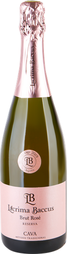 Вино игристое LACRIMA BACCUS Розе Гуарда Cava выдержанное розовое брют, 0.75л