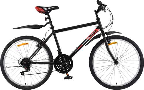 Велосипед Life 26" 18 скоростей, черно-красный, черно-бирюзовый, Арт. 
LFE26ST-M, детальное фото