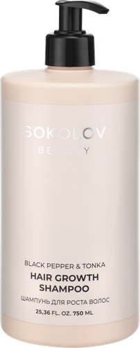 Шампунь для волос SOKOLOV Black Pepper&Tonka, 750мл, фото