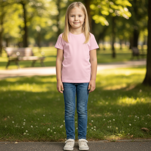 Футболка детская INWIN Kids, розовая, Арт. ob_105/KDT-1, фотография