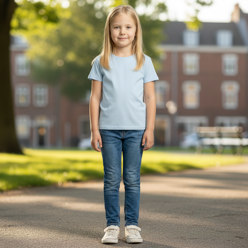 Футболка детская INWIN Kids, голубая, Арт. ob_110/KDT-1, фотография