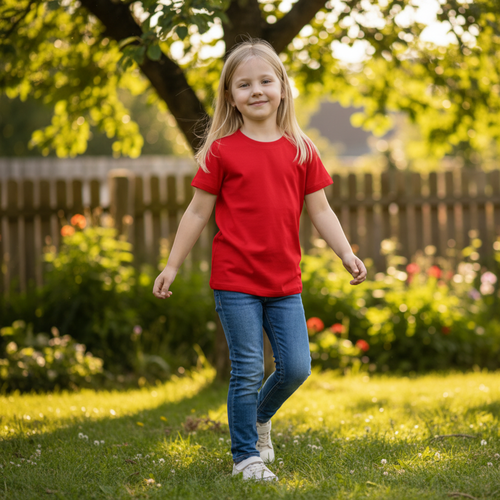 Футболка детская INWIN Kids, красная, Арт. ob_111/KDT-1, фото