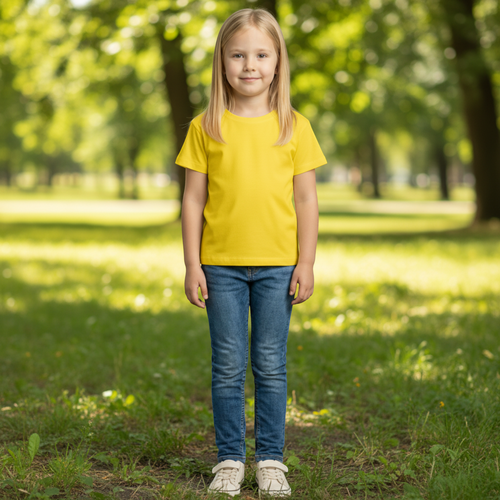 Футболка детская INWIN Kids, желтая, Арт. ob_109/KDT-1, фотография