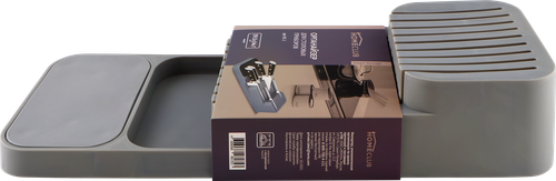 Органайзер для ножей HOMECLUB Smart Storage 39,5х14х7см, пластик, картинка
