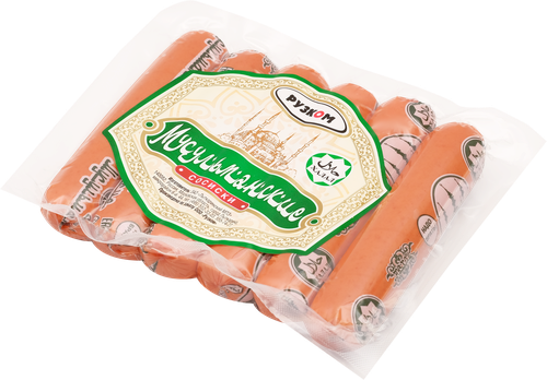 Сосиски РУЗКОМ Мусульманские, 380г, картинка