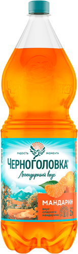 Напиток ЧЕРНОГОЛОВКА Мандарин сильногазированный, 2л, изображение