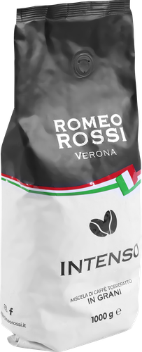 Кофе зерновой ROMEO ROSSI Intenso натуральный жареный, 1кг, фотография