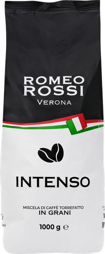 Кофе зерновой ROMEO ROSSI Intenso натуральный жареный, 1кг, фото