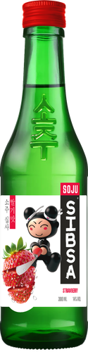 Аперитив SIBSA Соджу, со вкусом клубники 14%, 0.3л, фотография