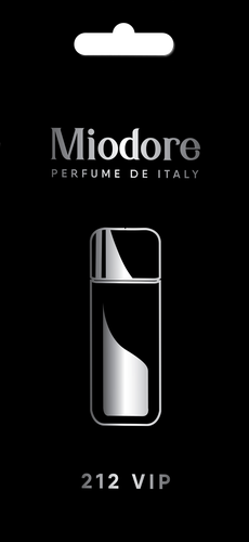 Ароматизатор воздуха MIODORE 212 Vip №2 мотив Carolina Herrera, подвесной сухой, картинка