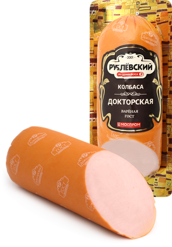 Колбаса вареная РУБЛЁВСКИЙ Докторская, 400г, фотография
