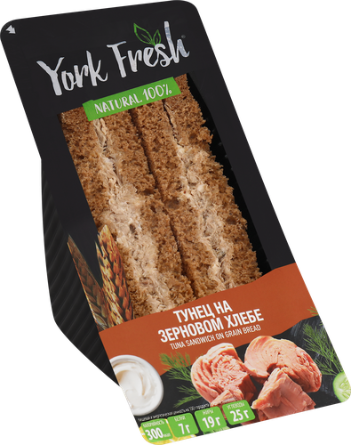 Сэндвич с тунцом на зерновом хлебе YORK FRESH, 150г, изображение