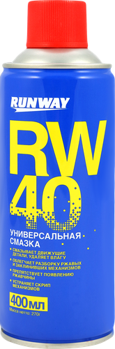 Смазка RUNWAY RW-40, универсальная, проникающий спрей, 400мл, картинка