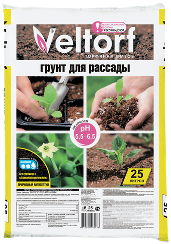 Грунт для рассады VELTORF, 25л, фотография