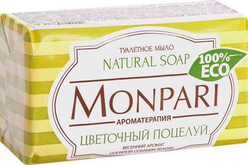 Туалетное мыло MONPARI Цветочный поцелуй, 180г, детальное фото