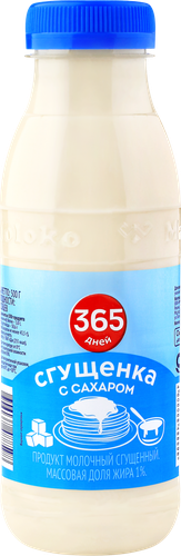 Продукт молочный сгущенный 365 ДНЕЙ Сгущенка с сахаром 1%, без змж, 500г, фотография