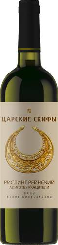 Вино ЦАРСКИЕ СКИФЫ ординарное белое полусладкое, 0.75л
