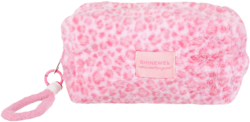 Косметичка SHINEWELL Леопард, на молнии, в ассортименте, картинка