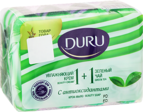 Крем-мыло DURU 1+1 Зеленый чай, 80г, фотография