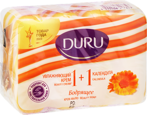 Крем-мыло DURU 1+1 Календула, 80г, крупный план