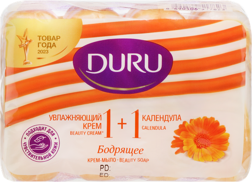 Крем-мыло DURU 1+1 Календула, 80г, крупный план