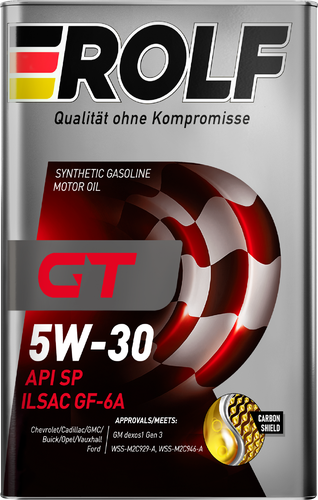 Масло моторное ROLF GT&nbsp;5W-30&nbsp;GF-6A&nbsp;SP, 1л, крупный план
