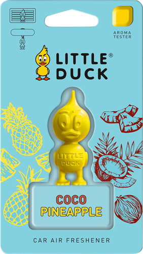 Ароматизатор автомобильный MIODORE Little Duck Кокос-Ананас, 3D-Polymer, фото