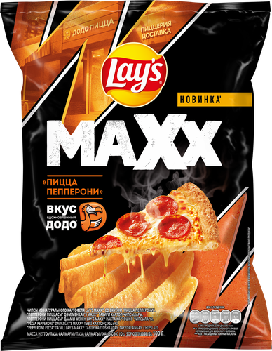 Чипсы LAY'S Мaxx Пицца Пепперони, 100г, картинка