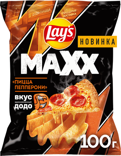 Чипсы LAY'S Мaxx Пицца Пепперони, 100г, детальное фото