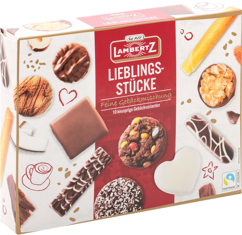 Печенье сдобное  LAMBERTZ Lieblings-stucke, в ассортименте, 250г, картинка